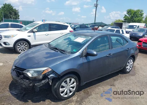 2014 Toyota Corolla Le z USA, uszkodzony, nr VIN 2T1BURHE1EC150939